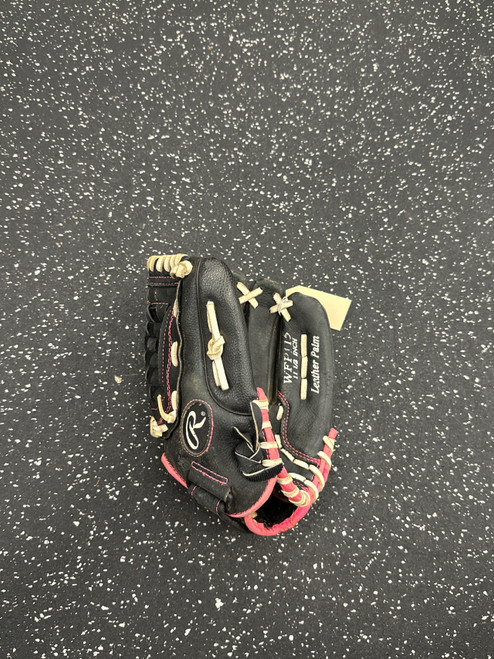 Vist Large View of Product Image Which is Used Rawlings WFP115 BB/SB Glove RH Throw Black 11 1/2"