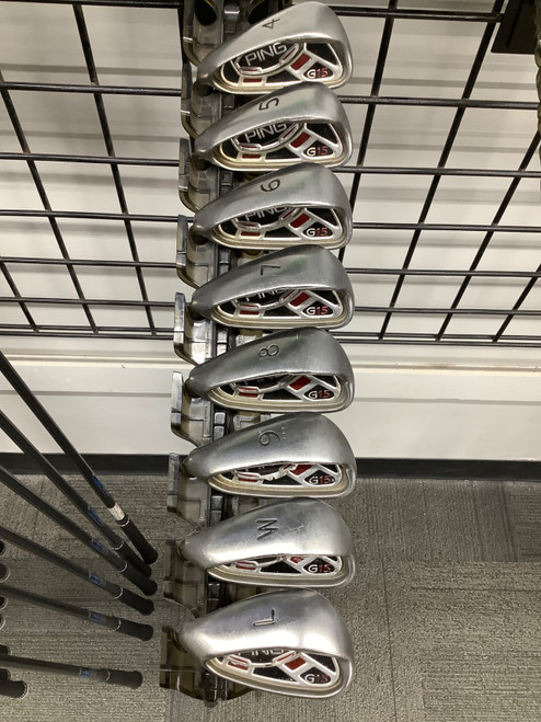 Vist Large View of Product Image Which is Used Ping G15 Mens Iron Set LH 4I-GW/AW