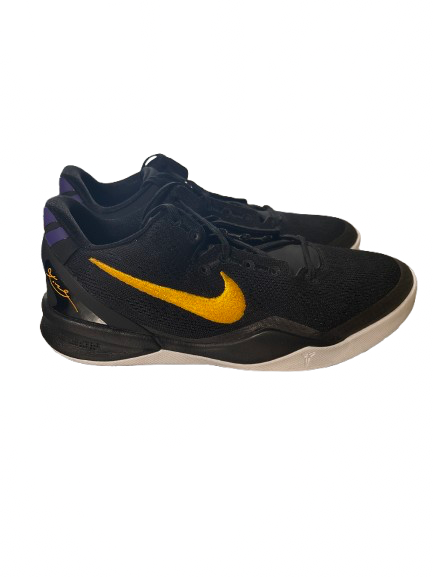 Vist Large View of Product Image Which is Used Nike KOBE 8 PROTRO LAKERS AWAY SZ 6.5 Basketball Shoes M Black Senior 6.5