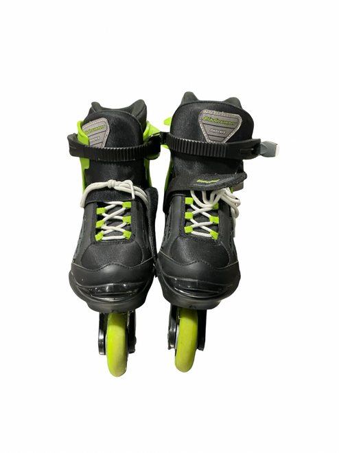 Vist Large View of Product Image Which is Used Bladerunner BLACK/GREEN SKATES Racing Inline Skates Black Senior 7