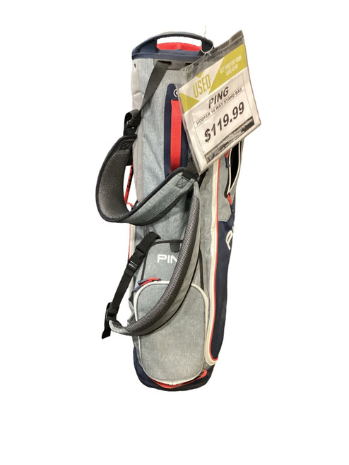 Vist Large View of Product Image Which is Used Ping HOOFER 14 Mens Stand Bag Royal/Red/Grey