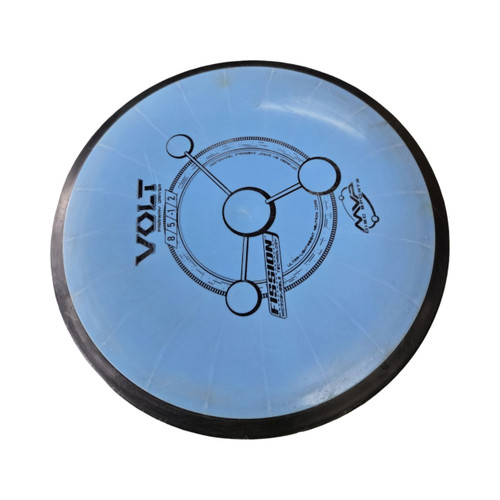 Vist Large View of Product Image Which is Used MVP VOLT FISSION Disc Golf Driver Carolina Blue
