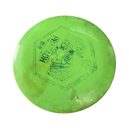 Vist Large View of Product Image Which is Used Infinite Discs PHARAOH I-BLEND Disc Golf Driver Neon Green