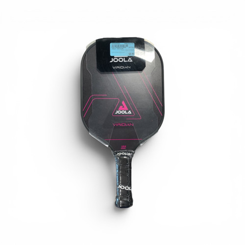 Vist Large View of Product Image Which is Used JOOLA VIRIDIAN Pickleball Racquet Black And Pink