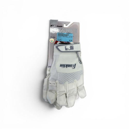 Vist Large View of Product Image Which is Used Franklin BB/SB Batting Gloves White XL