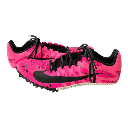 Vist Large View of Product Image Which is Used Nike Track & Field Cleats Adult Pink Senior 7