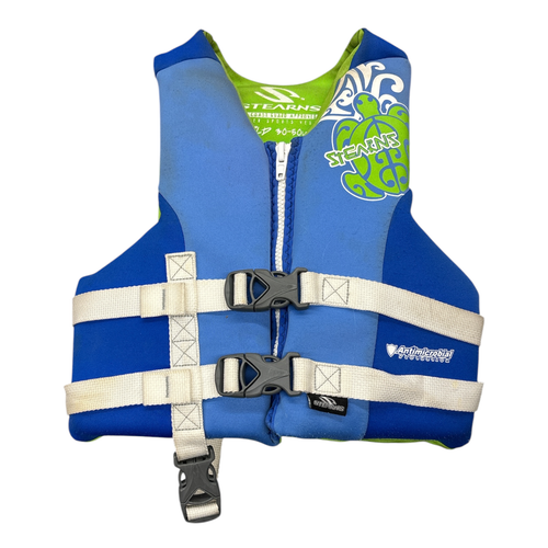 Vist Large View of Product Image Which is Used Stearns Infant PFD Green Small Life Jacket