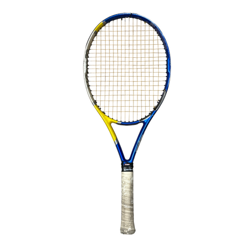 Vist Large View of Product Image Which is Used Wilson EXTREME Adult Tennis Racquet Navy Blue 4 1/2"