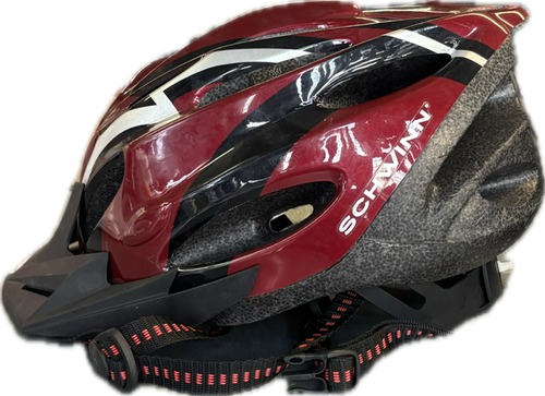 Vist Large View of Product Image Which is Used Schwinn ADJ Bike Helmet Red One Size