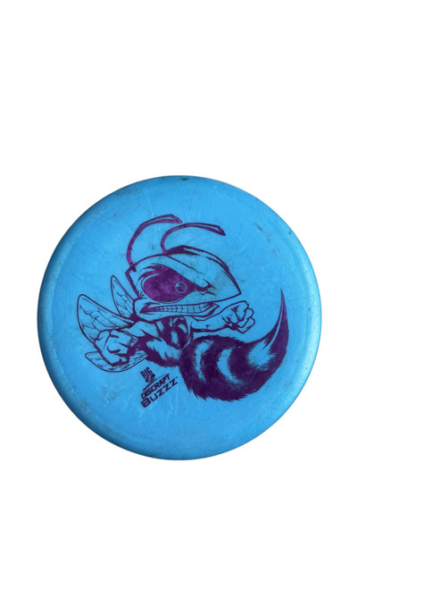 Vist Large View of Product Image Which is 181g Used Discraft BIG Z BUZZZ Disc Golf Mid Range Carolina Blue
