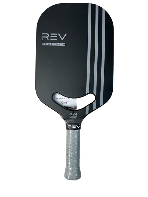 Vist Large View of Product Image Which is New PLATINUM Pickleball Racquet Black And Grey