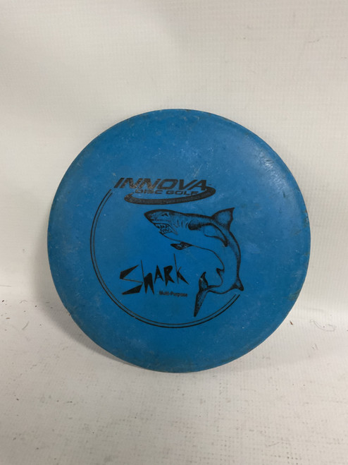 Vist Large View of Product Image Which is Used Innova DX SHARK Disc Golf Mid Range Royal Blue