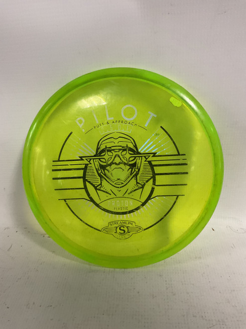 Vist Large View of Product Image Which is Used Streamline PROTON PILOT Disc Golf Putter Neon Green
