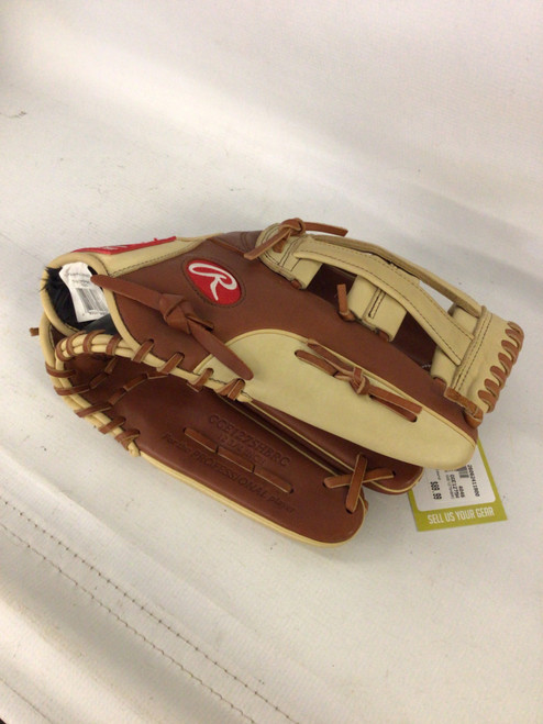 Vist Large View of Product Image Which is Used Rawlings GG ELITE GGE1275HBRC BB/SB Glove RH Throw Chocolate And Almond 12 3/4"