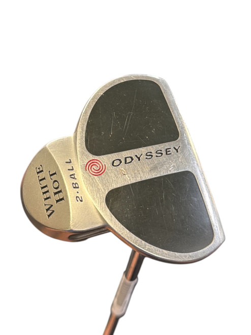 Vist Large View of Product Image Which is Used Odyssey WHITE HOT 2 BALL TOUR FILLED CENTER SHAF Mens Putter RH