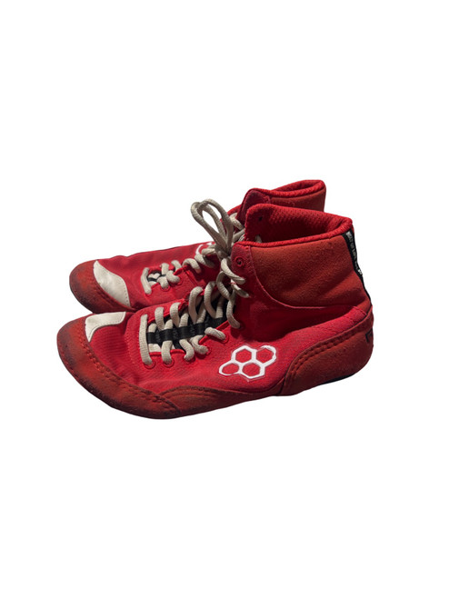 Vist Large View of Product Image Which is Used Rudis Wrestling Shoes Red Senior 6