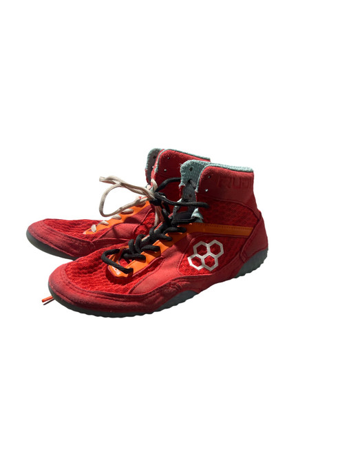 Vist Large View of Product Image Which is Used Rudis Wrestling Shoes Red Senior 6