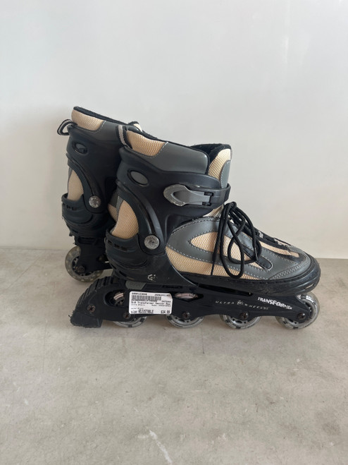 Vist Large View of Product Image Which is Used Ultra Wheels TRANSFORMER Senior Rec Fitness Skates Black Adjustable