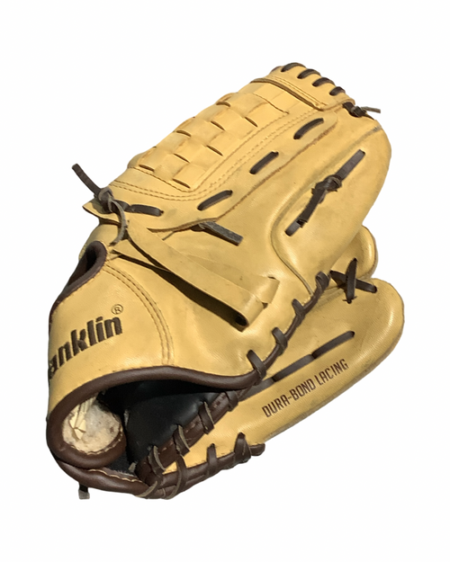 Vist Large View of Product Image Which is Used Franklin FIELD MASTER BB/SB Glove RH Throw Brown 10 1/2"