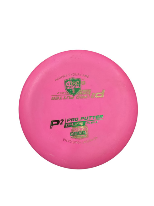 Vist Large View of Product Image Which is Used Discmania P2 D LINE Disc Golf Putter Pink