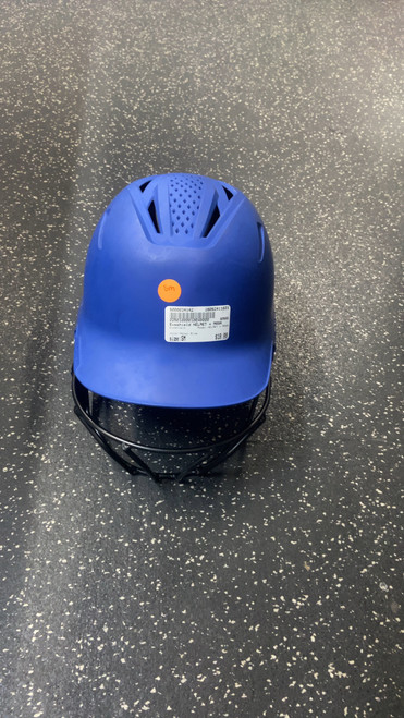 Vist Large View of Product Image Which is Used Evoshield HELMET + MASK Batting Helmet w/Mask Royal Blue SM