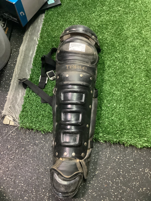 Vist Large View of Product Image Which is Used Topac SHINGUARDS Catchers Leg Guards Black Adult