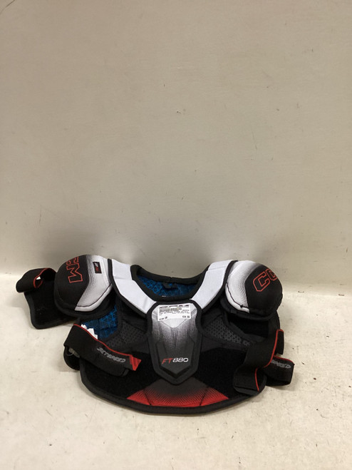 Vist Large View of Product Image Which is Used CCM JETSPEED FT880 Junior Shoulder Pads SM