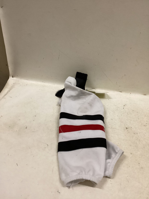 Vist Large View of Product Image Which is Used Hockey Sock White/Black/Red 19"