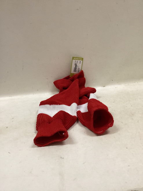 Vist Large View of Product Image Which is Used Hockey Sock White/Black/Red 19"