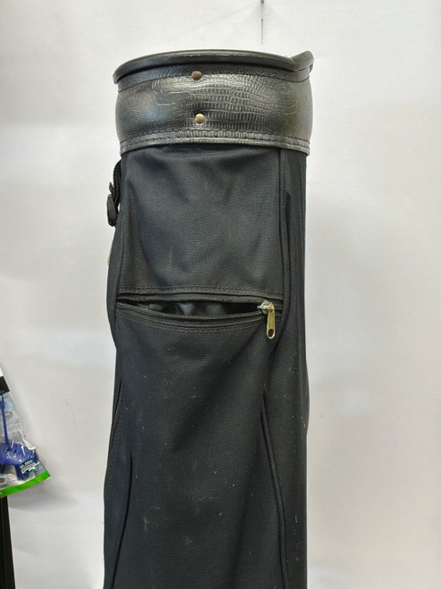 Vist Large View of Product Image Which is Used PEERLESS BLACK GOLD CART BAG Mens Cart Bag Black
