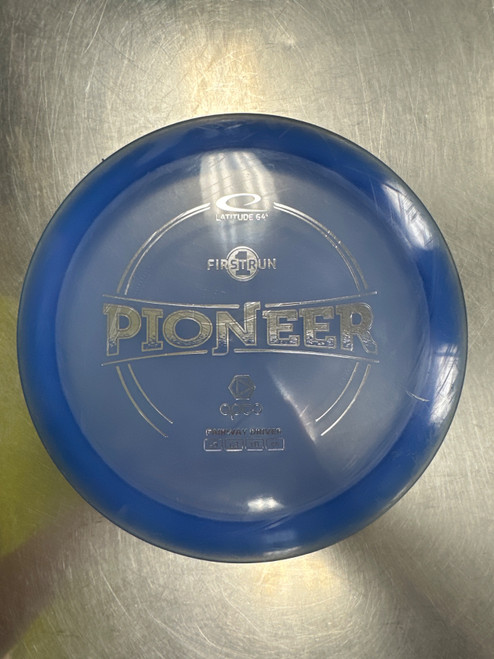 Vist Large View of Product Image Which is Used Latitude 64 OPTO PIONEER Disc Golf Driver Royal Blue
