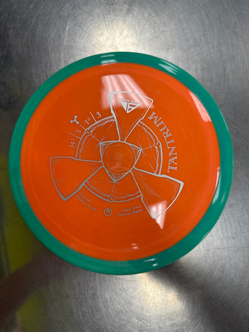 Vist Large View of Product Image Which is Used MVP NEUTRON TANTRUM Disc Golf Driver Orange