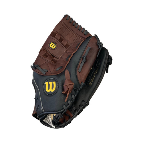 Vist Large View of Product Image Which is Wilson, SOFTBALL, ELITE, BB/SB, Glove, RH, Throw, Black, 13"