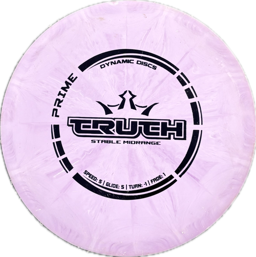 Vist Large View of Product Image Which is Used Dynamic Discs TRUTH Disc Golf Mid Range Purple