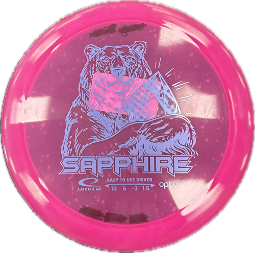 Vist Large View of Product Image Which is Used Latitude 64 SAPPHIRE Disc Golf Driver Pink