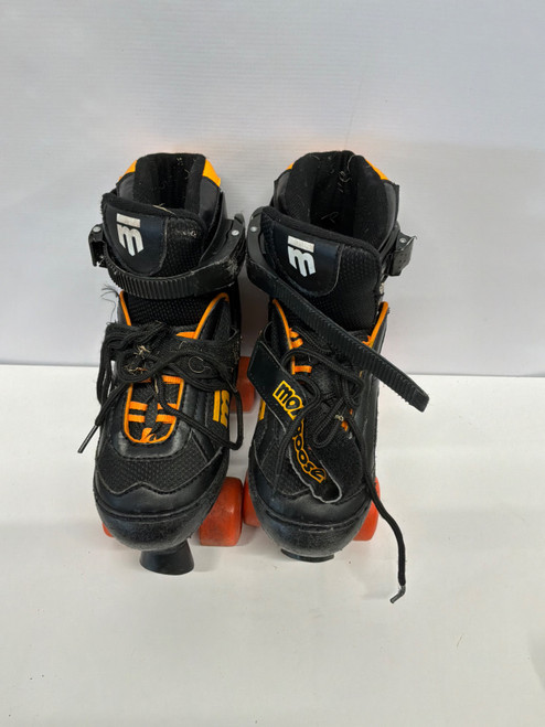 Vist Large View of Product Image Which is Used Mongoose BLACK AND ORANGE ADJUSTABLE JUNIOR Junior Roller Quad Skates Black Junior 04