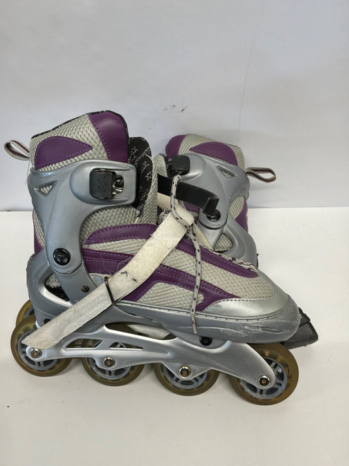 Vist Large View of Product Image Which is Used Schwinn INLINE SKATES ABEC-7 Senior Roller Quad Skates Purple Senior 8