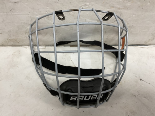Vist Large View of Product Image Which is Used Bauer FM RE-AKT Hockey Wire Mask Grey One Size