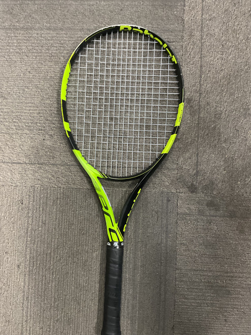 Vist Large View of Product Image Which is Used Babolat PURE Adult Tennis Racquet Black 4 1/4"
