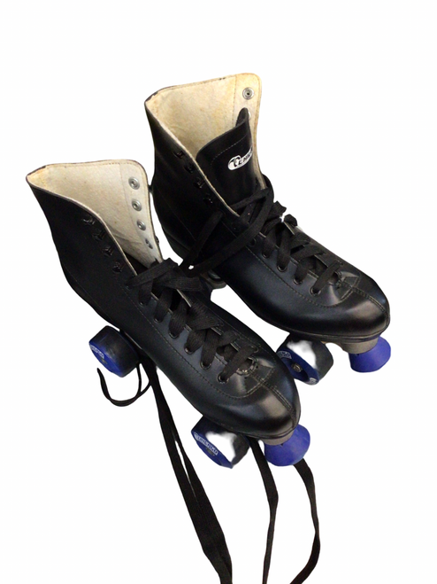 Vist Large View of Product Image Which is Used Chicago MENS RINK Senior Roller Quad Skates Black Senior 9