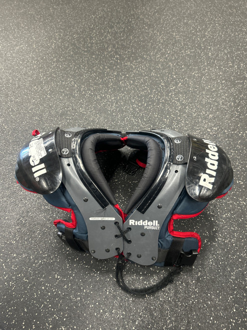 Vist Large View of Product Image Which is Used Riddell PURSUIT YOUTH SP FB Shoulder Pads Grey MD