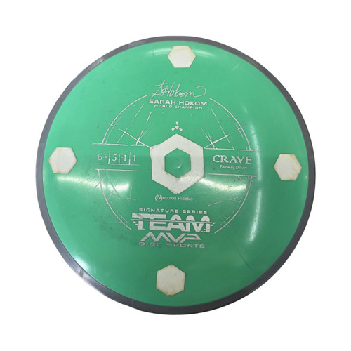 Vist Large View of Product Image Which is Used MVP CRAVE NEUTRON Disc Golf Driver Green