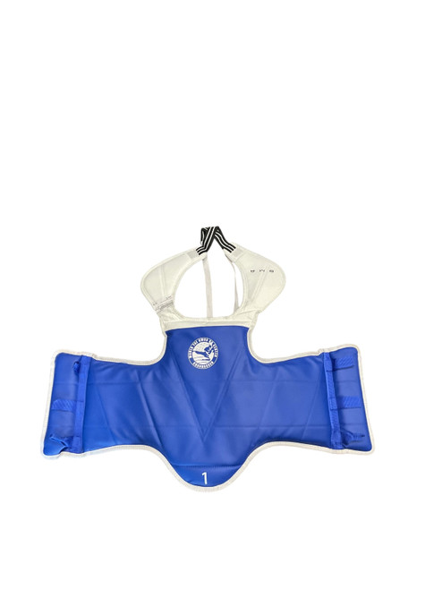 Vist Large View of Product Image Which is Used Martial Arts Chest Guard White/Royal/Red XS