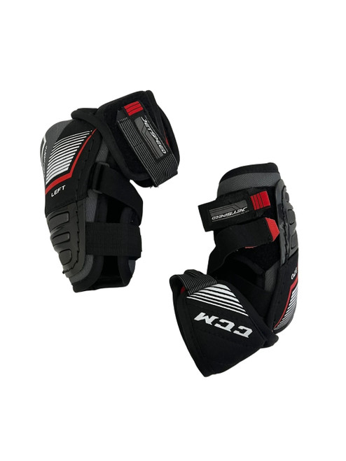Vist Large View of Product Image Which is Used CCM Jetspeed FT370 Junior LG Hockey Elbow Pads