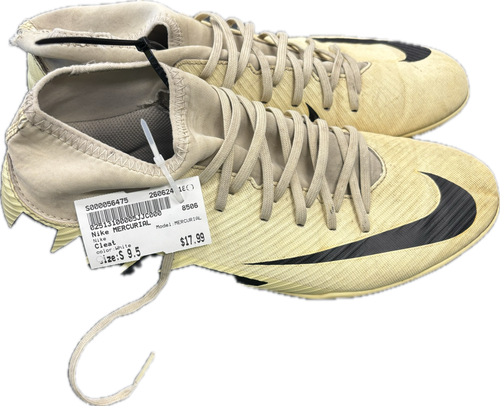 Vist Large View of Product Image Which is Used Nike MERCURIAL Soccer Cleats White Senior 9.5