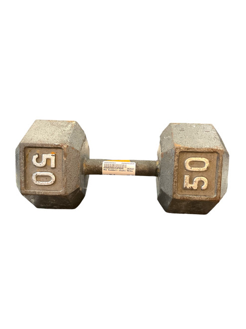 Vist Large View of Product Image Which is Used Hex Dumbbell (Each) 50 lb