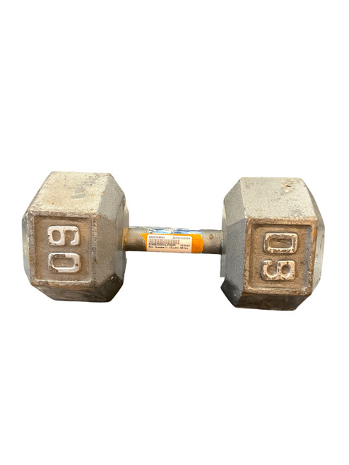 Vist Large View of Product Image Which is Used Hex Dumbbell (Each) 60 lb