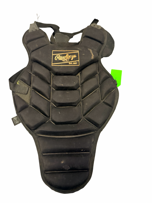 Vist Large View of Product Image Which is Used Rawlings CPP2JR-JR-REVA Junior Baseball NOCSAE Catchers Chest Protector Black