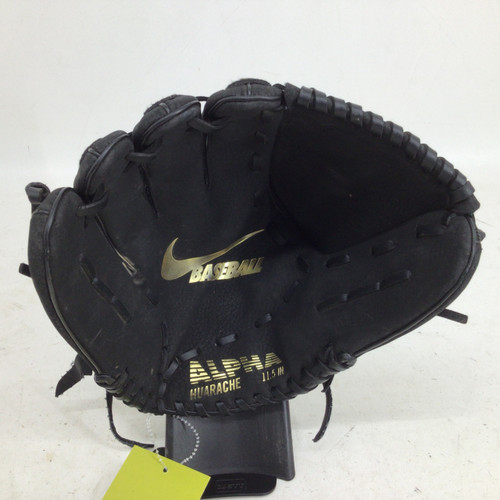 Vist Large View of Product Image Which is Used Nike ALPHA HUARACHE 11.5 IN LHT BB GLOVE BB/SB Glove LH Throw Black 11 1/2"