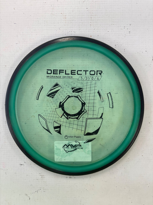 Vist Large View of Product Image Which is Used MVP DEFLECTOR Disc Golf Driver Green